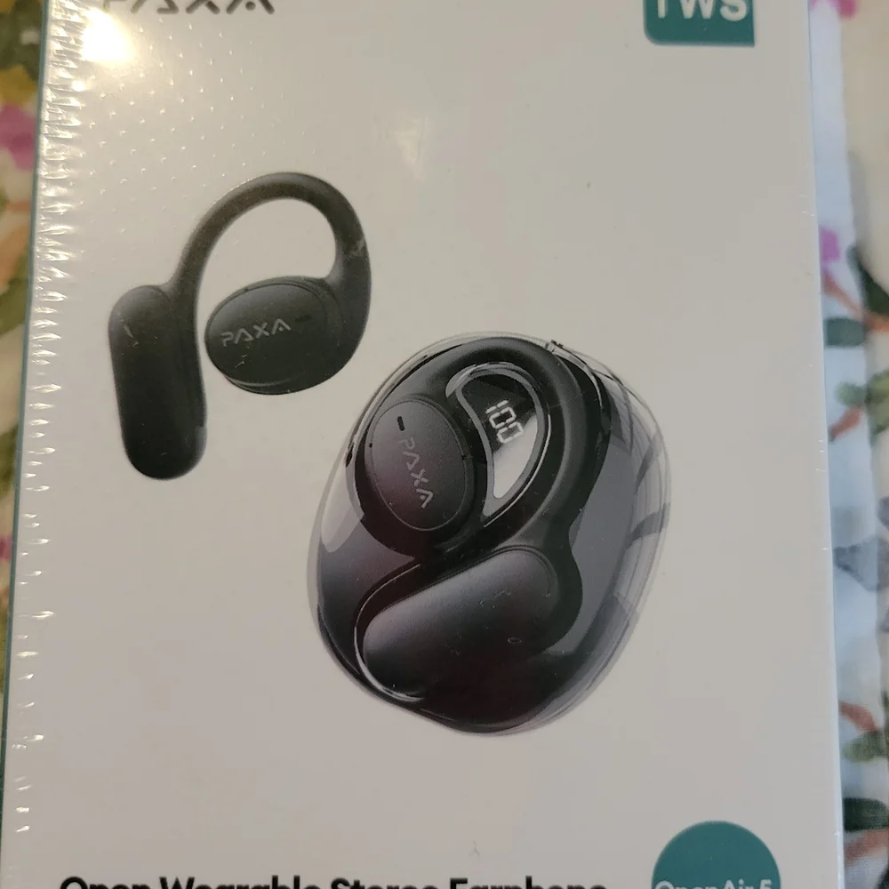 Black Open Wearable Stereo Earphones